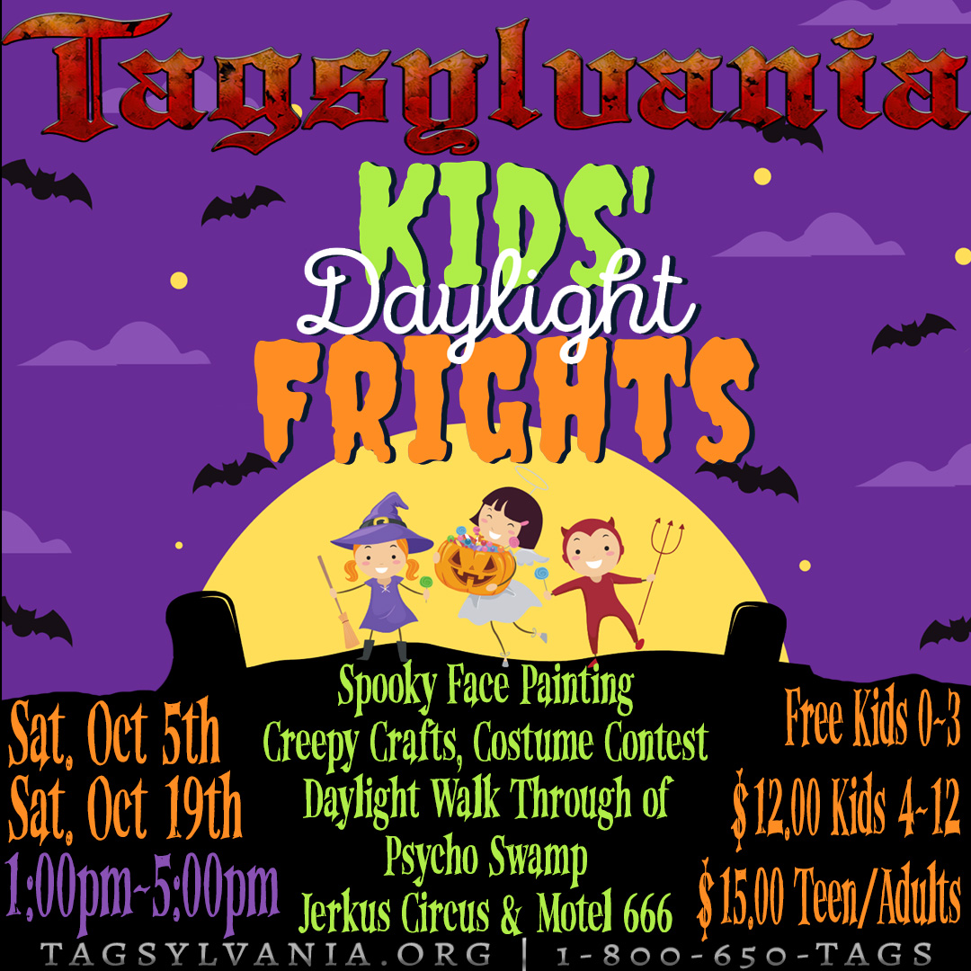 Dates Hours Tagsylvania Haunted Theme Park